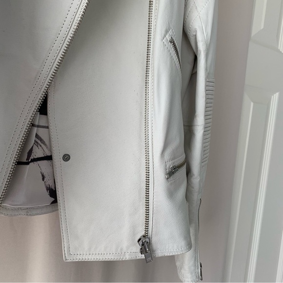 Danier  White moto Leather Jacket - Picture 9 of 12